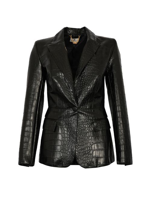 Giacca effetto pelle con stampa cocco Elisabetta Franchi | GI19158E2110